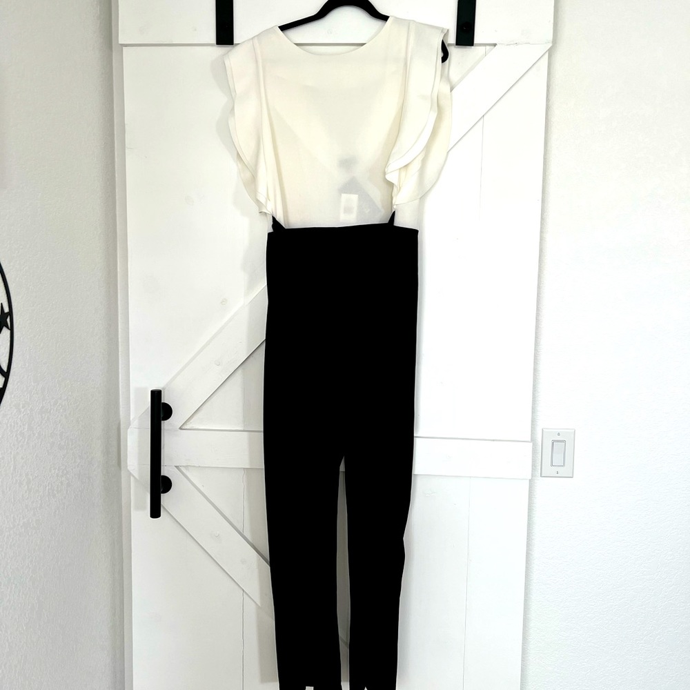 Black and white jumpsuit